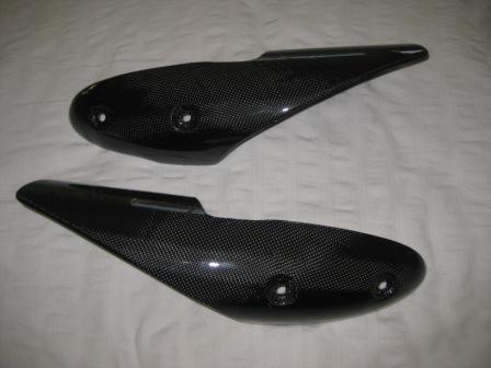 696 796 1100 Rear exhaust shields